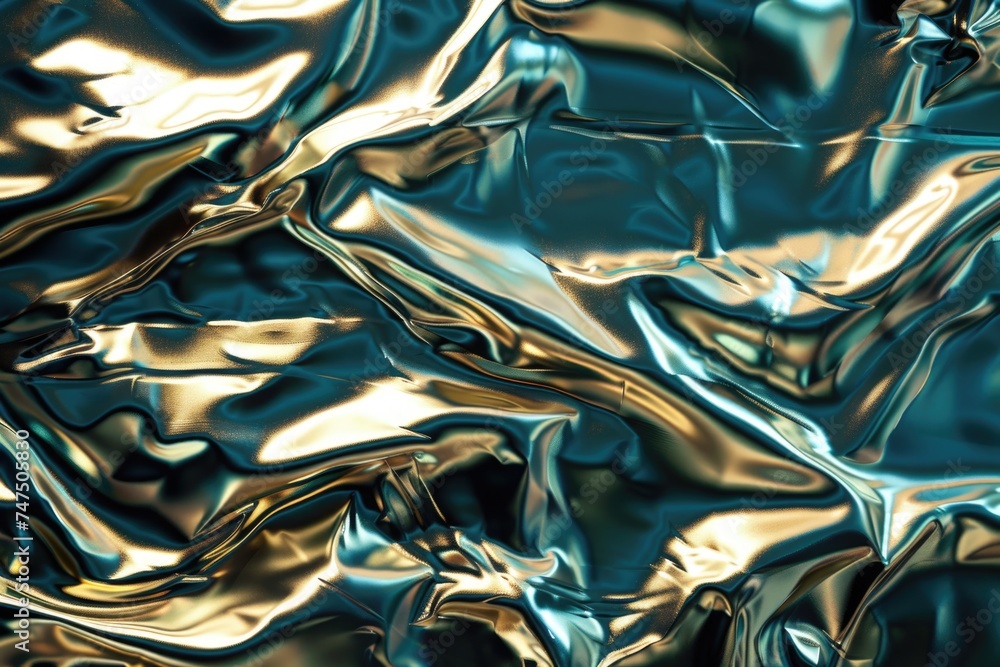 Poster Close up view of a shiny surface, great for backgrounds