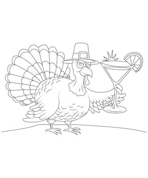 recommend clip art: thanks giving coloring page vectore art line art outline art