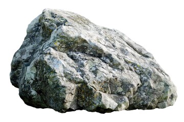 Fototapeta premium A large rock covered in green moss. Suitable for nature-themed designs