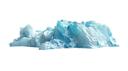 Blue Iceberg. isolated on transparent background.