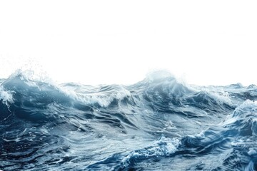 Picture of a large body of water with lots of waves. Suitable for various ocean-themed designs