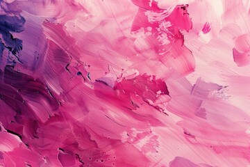 Detailed view of a vibrant pink and purple painting. Suitable for art and design projects