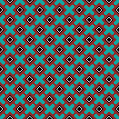 Multi color seamless abstract pattern. Background and backdrop. Multi Colored. Colorful ornamental design. Colored mosaic ornaments. Vector graphic illustration. EPS10.