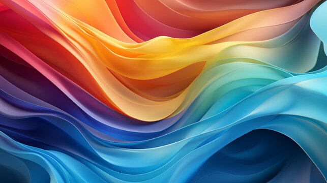 Modern colorful flow poster. Wave Liquid shape in color background. Art design for your design project.