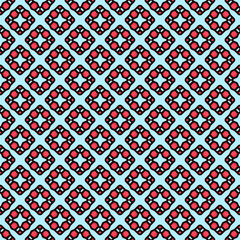 Multi color seamless abstract pattern. Background and backdrop. Multi Colored. Colorful ornamental design. Colored mosaic ornaments. Vector graphic illustration. EPS10.