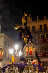 paso de Jesús de la pasión en la semana santa de Sevilla, España