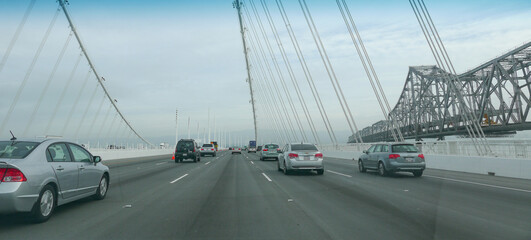 Route sur pont de Californie, panoramique
