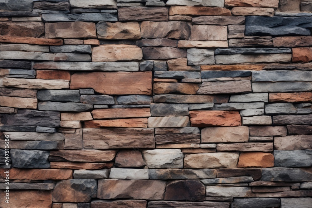 Aufkleber A stone wall with a clock mounted on it. Suitable for various design projects