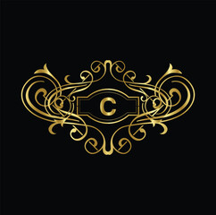 Creative Initial letter C logo design with modern business vector template. Creative isolated C monogram logo design
