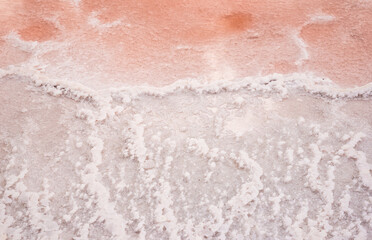 Salins d’Aigues-Mortes, Camargue, France. Europe's largest salt marshes Salin-de-Giraud, sea salt production.