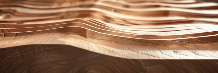 wave wood sculpture 