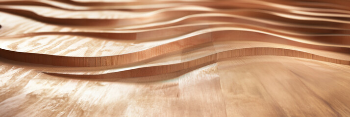 close up of a wavy wooden background