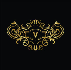 Creative Initial letter V logo design with modern business vector template. Creative isolated V monogram logo design

