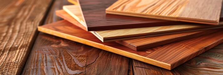 various hardwood floor samples