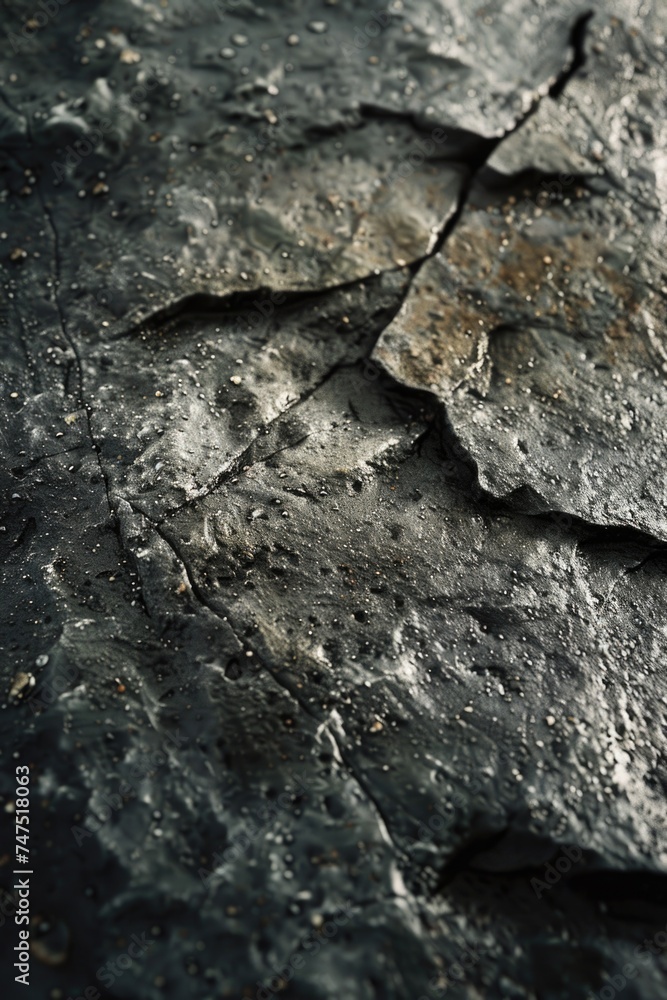 Poster close-up shot of a rock with dirt. suitable for various nature and geology themes
