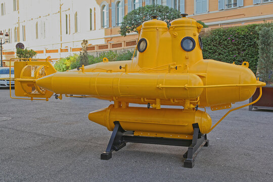 Yellow Submarine of Jacques Cousteau in Monaco
