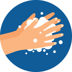 vector washing hands icon