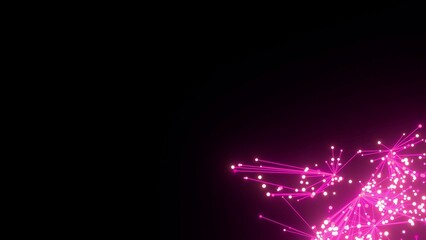 energievoll pink leuchtende symmetrisch vernetzte Lichter, Energie, Strom, Stärke, Netzwerk,...