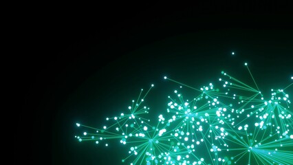 energievoll türkis leuchtende symmetrisch vernetzte Lichter, Energie, Strom, Stärke, Netzwerk,...
