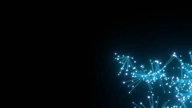 energievoll blau leuchtende symmetrisch vernetzte Lichter, Energie, Strom, St&auml;rke, Netzwerk, Sicherheit, kraftvoll, schnelles Internet, Licht, Technologie, Wissenschaft