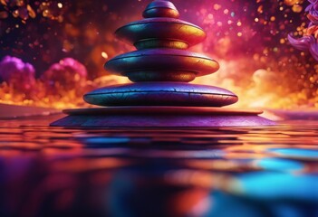 Obraz premium illustration, essential guide for top meditation techniques promote inner peace, balance, calm, clarity, concentration, discipline, energy, focus, grounding, harmony