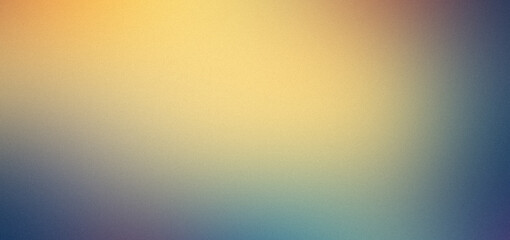Obraz premium Grainy background in yellow and blue gradient for design, covers, advertising, templates, banners and posters