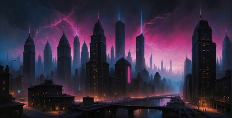 cyberpunk 2077, dark city, futuristic dark wallpaper