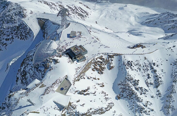 Fototapeta na wymiar Bergstation Gaislachkogel in Tirol