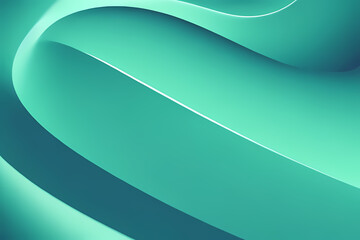 Shiny green wave lines, light lines and technology background, energy and digital concept for technology business template.
