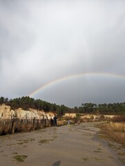 rainbow over the sea