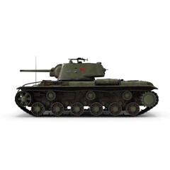 Fototapeta na wymiar Soviet Heavy Tank KV-1