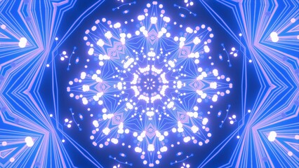 effektvolle futuristische dunkelblaue leuchtende synchrone 3D-Linien mit Verbindungspunkten, kreisrund, Mittelpunkt, techniches Design, Fraktal, Muster, Geraden, Verbindungen, Internet, System
