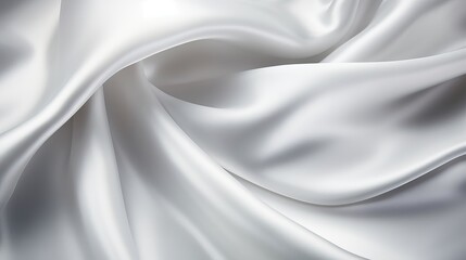 Obraz premium White gray satin texture that is white silver fabric silk panorama background with beautiful soft blur pattern natural