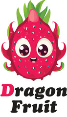 Obraz premium D is for Dragon fruit