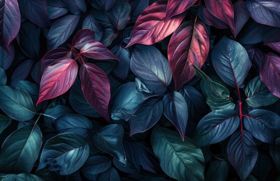 dark purple leaf wallpaper © olegganko