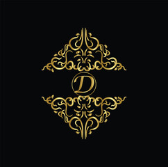 Creative Initial letter D logo design with modern business vector template. Creative isolated D monogram logo design

