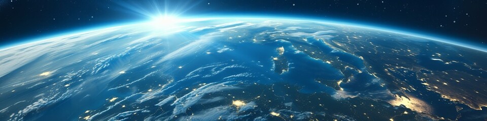 Fototapeta na wymiar planet earth view from space.