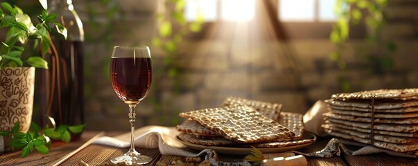 Pesah, jewish Passover holiday background - obrazy, fototapety, plakaty