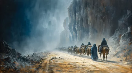 Fotobehang The “exodus” of the Israelites from Egypt © Clipart Collectors