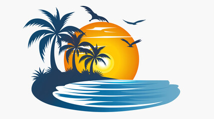 a logo of the seaside