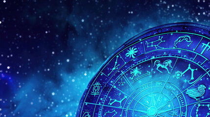 zodiac signs on the background of the starry sky icons