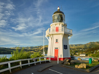 Leuchtturm, Akaroa, Banks Peninsula, Canterbury, Südinsel, Neuseeland, Ozeanien