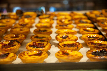 Pasteis de nata fresh baked 