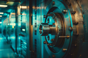 Obraz premium A vault door with a number on it