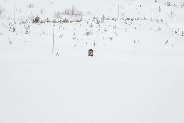 ski resort in winter