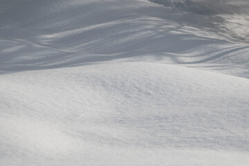 footprints in the snow