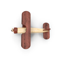 Wooden Airplane Toy PNG