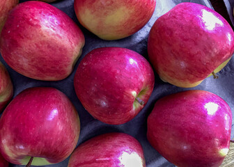 Tray of Ambrosia variety apples