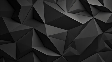 Abstract background with dark gray or black paper layers - obrazy, fototapety, plakaty
