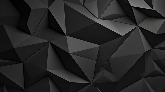 Abstract background with dark gray or black paper layers